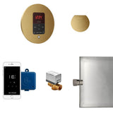 Mr. Steam - Butler Steam Shower Control Package with iTempoPlus Control and Aroma Designer SteamHead in Round Custom Plated/Unfinished - Custom Plated/Unfinished