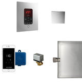 Mr. Steam - Butler Steam Shower Control Package with iTempoPlus Control and Aroma Designer SteamHead in Square Polished Chrome - Polished Chrome