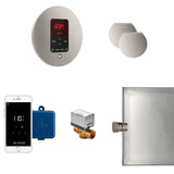 Mr. Steam - Butler Max Steam Shower Control Package with iTempoPlus Control and Aroma Designer SteamHead in Round Brushed Nickel - Brushed Nickel