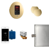 Mr. Steam - Butler Max Steam Shower Control Package with iTempoPlus Control and Aroma Designer SteamHead in Round Polished Brass - Polished Brass