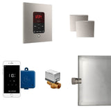 Mr. Steam - Butler Max Steam Shower Control Package with iTempoPlus Control and Aroma Designer SteamHead in Square Brushed Nickel - Brushed Nickel