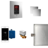 Mr. Steam - Butler Max Steam Shower Control Package with iTempoPlus Control and Aroma Designer SteamHead in Square Polished Chrome - Polished Chrome