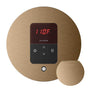 Mr. Steam - iTempo Steam Shower Control and Aroma Designer SteamHead in Round Brushed Bronze - Brushed Bronze