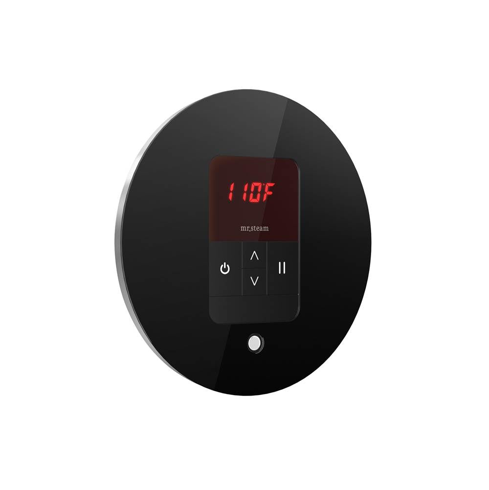 iTempo Steam Shower Control and Aroma Designer SteamHead in Round Brushed Bronze