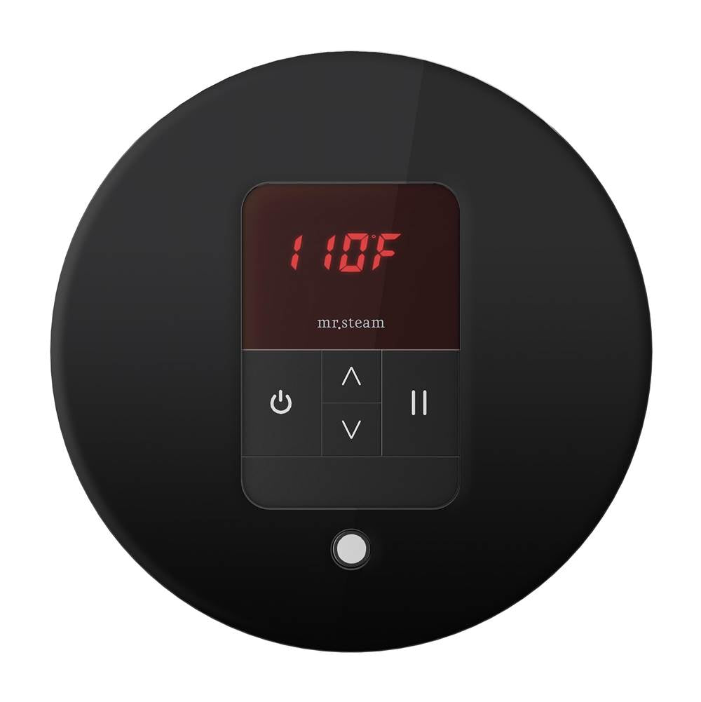 iTempo Steam Shower Control and Aroma Designer SteamHead in Round Brushed Bronze