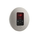 iTempo Steam Shower Control and Aroma Designer SteamHead in Round Brushed Bronze