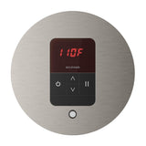 iTempo Steam Shower Control and Aroma Designer SteamHead in Round Brushed Bronze