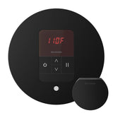 Mr. Steam - iTempo Steam Shower Control and Aroma Designer SteamHead in Round Matte Black - Matte Black