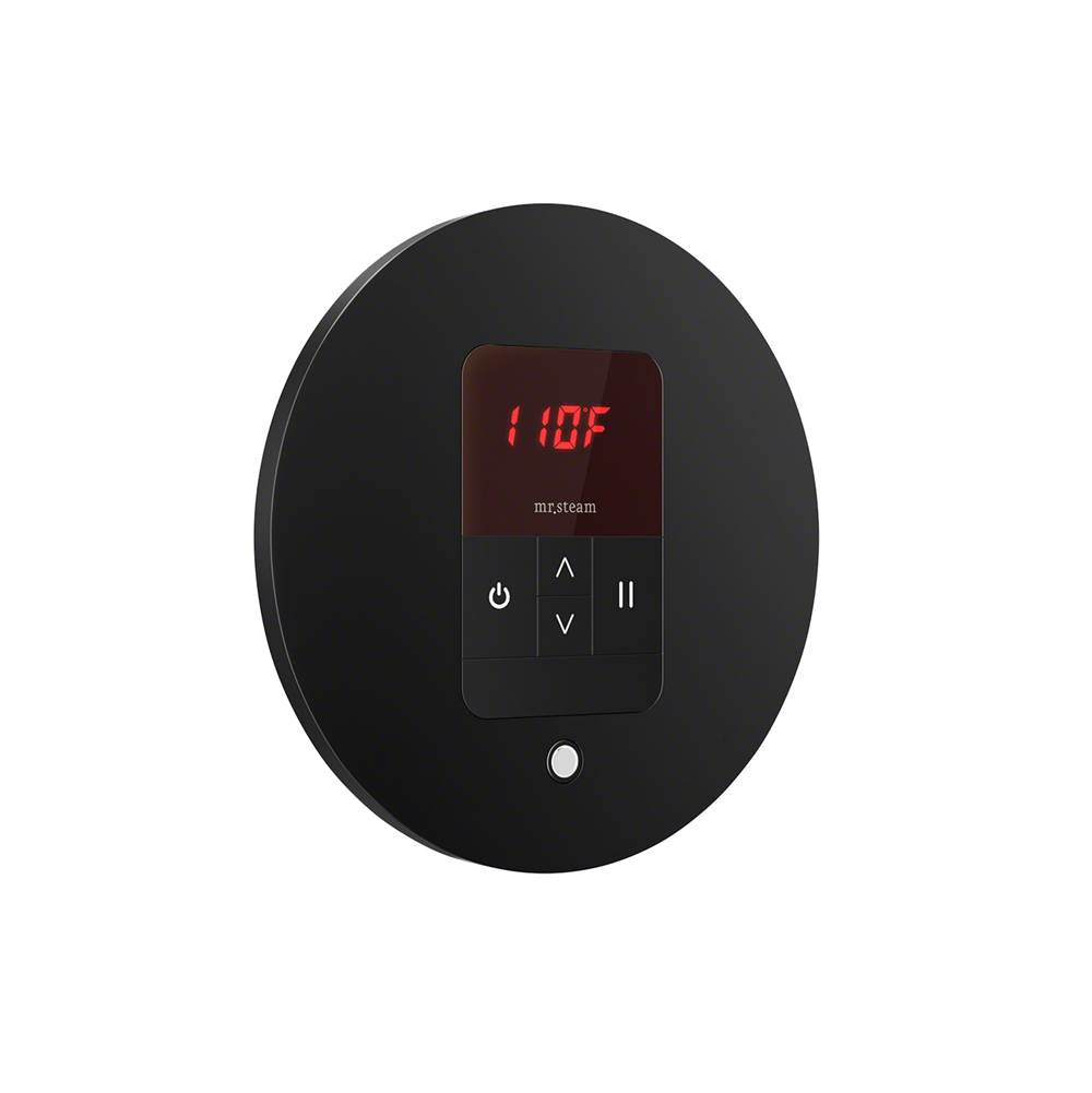 iTempo Steam Shower Control and Aroma Designer SteamHead in Round Brushed Bronze