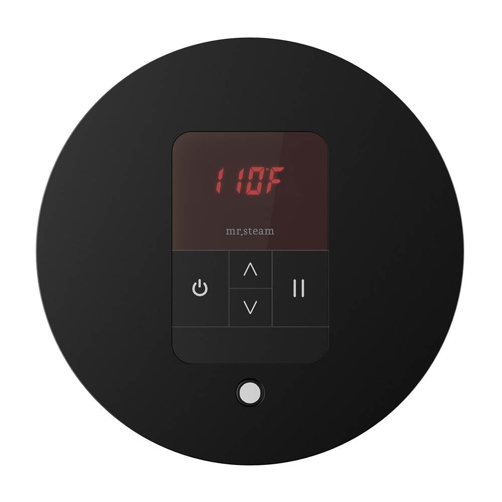 iTempo Steam Shower Control and Aroma Designer SteamHead in Round Brushed Bronze