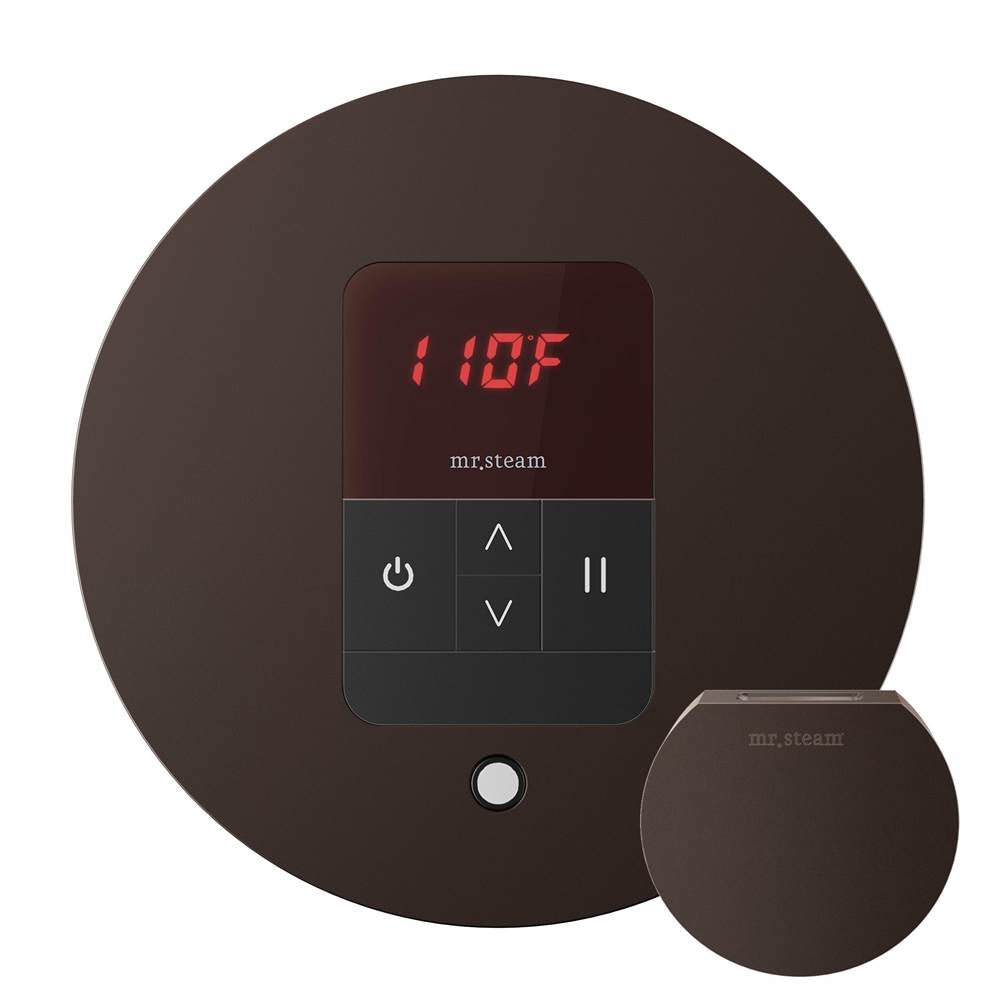 Mr. Steam - iTempo Steam Shower Control and Aroma Designer SteamHead in Round Oil Rubbed Bronze - Oil Rubbed Bronze