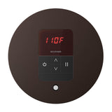 iTempo Steam Shower Control and Aroma Designer SteamHead in Round Brushed Bronze