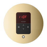 iTempo Steam Shower Control and Aroma Designer SteamHead in Round Brushed Bronze