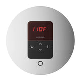 iTempo Steam Shower Control and Aroma Designer SteamHead in Round Brushed Bronze