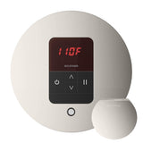 Mr. Steam - iTempo Steam Shower Control and Aroma Designer SteamHead in Round Polished Nickel - Polished Nickel