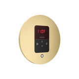 iTempo Steam Shower Control and Aroma Designer SteamHead in Round Brushed Bronze