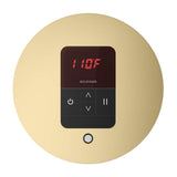 iTempo Steam Shower Control and Aroma Designer SteamHead in Round Brushed Bronze