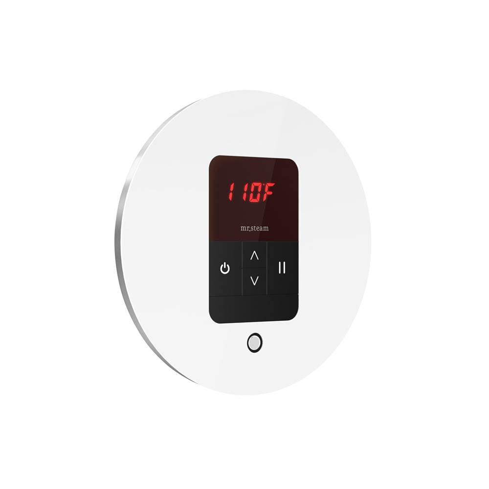 iTempo Steam Shower Control and Aroma Designer SteamHead in Round Brushed Bronze