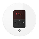 iTempo Steam Shower Control and Aroma Designer SteamHead in Round Brushed Bronze