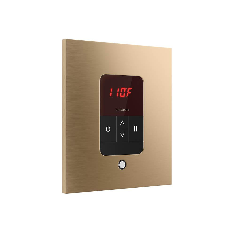 iTempo Steam Shower Control and Aroma Designer SteamHead in Square Brushed Bronze