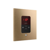 iTempo Steam Shower Control and Aroma Designer SteamHead in Square Brushed Bronze