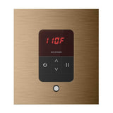 iTempo Steam Shower Control and Aroma Designer SteamHead in Square Brushed Bronze