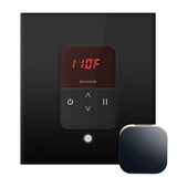 Mr. Steam - iTempo Steam Shower Control and Aroma Designer SteamHead in Square Glass Black - Glass Black