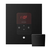 Mr. Steam - iTempo Steam Shower Control and Aroma Designer SteamHead in Square Matte Black - Matte Black