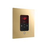 iTempo Steam Shower Control and Aroma Designer SteamHead in Square Brushed Bronze