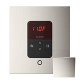 Mr. Steam - iTempo Steam Shower Control and Aroma Designer SteamHead in Square Polished Nickel - Polished Nickel