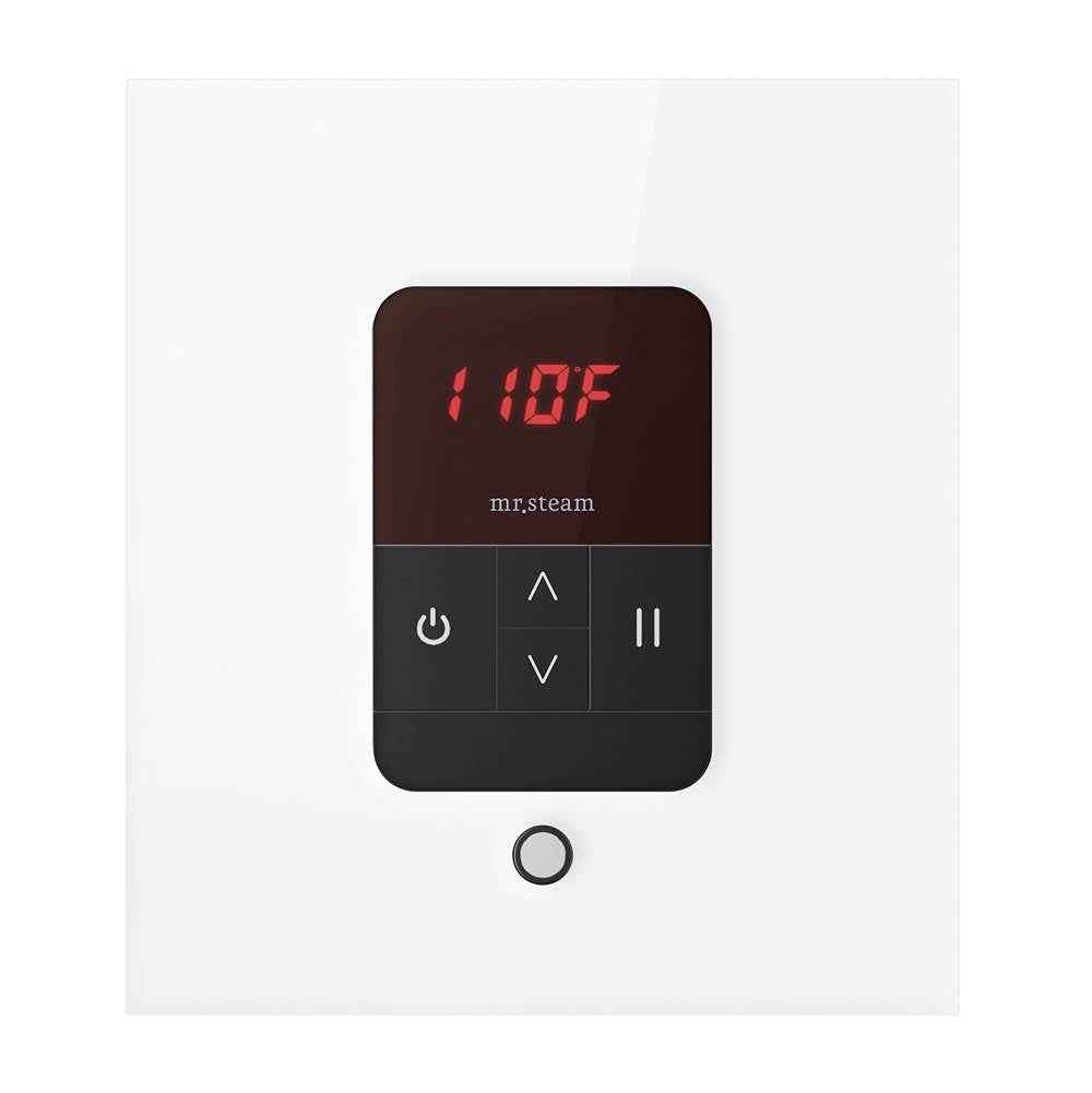 iTempo Steam Shower Control and Aroma Designer SteamHead in Square Brushed Bronze