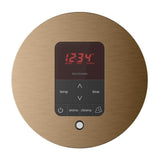 iTempoPlus Steam Shower Control and Aroma Designer SteamHead in Round Brushed Bronze