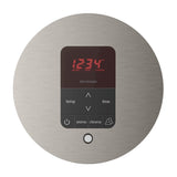 iTempoPlus Steam Shower Control and Aroma Designer SteamHead in Round Brushed Bronze