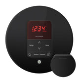 Mr. Steam - iTempoPlus Steam Shower Control and Aroma Designer SteamHead in Round Matte Black - Matte Black