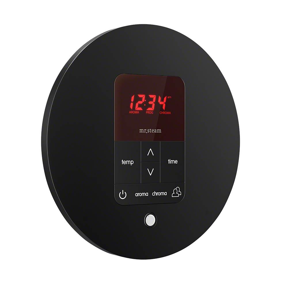 iTempoPlus Steam Shower Control and Aroma Designer SteamHead in Round Brushed Bronze