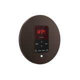 iTempoPlus Steam Shower Control and Aroma Designer SteamHead in Round Brushed Bronze
