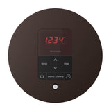 iTempoPlus Steam Shower Control and Aroma Designer SteamHead in Round Brushed Bronze