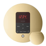 Mr. Steam - iTempoPlus Steam Shower Control and Aroma Designer SteamHead in Round Polished Brass - Polished Brass
