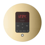 iTempoPlus Steam Shower Control and Aroma Designer SteamHead in Round Brushed Bronze