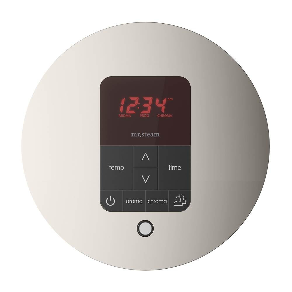 iTempoPlus Steam Shower Control and Aroma Designer SteamHead in Round Brushed Bronze