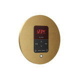 iTempoPlus Steam Shower Control and Aroma Designer SteamHead in Round Brushed Bronze