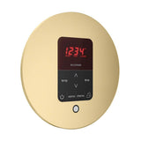 iTempoPlus Steam Shower Control and Aroma Designer SteamHead in Round Brushed Bronze