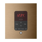iTempoPlus Steam Shower Control and Aroma Designer SteamHead in Square Brushed Bronze