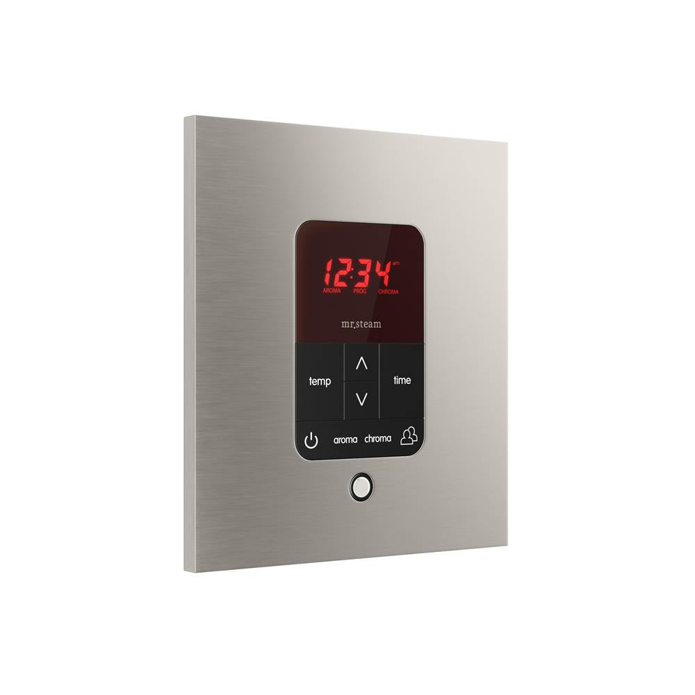 iTempoPlus Steam Shower Control and Aroma Designer SteamHead in Square Brushed Bronze
