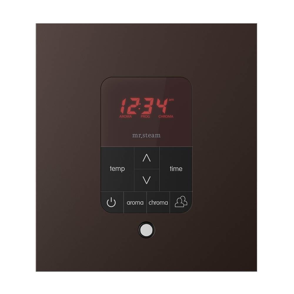 iTempoPlus Steam Shower Control and Aroma Designer SteamHead in Square Brushed Bronze