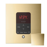 Mr. Steam - iTempoPlus Steam Shower Control and Aroma Designer SteamHead in Square Polished Brass - Polished Brass