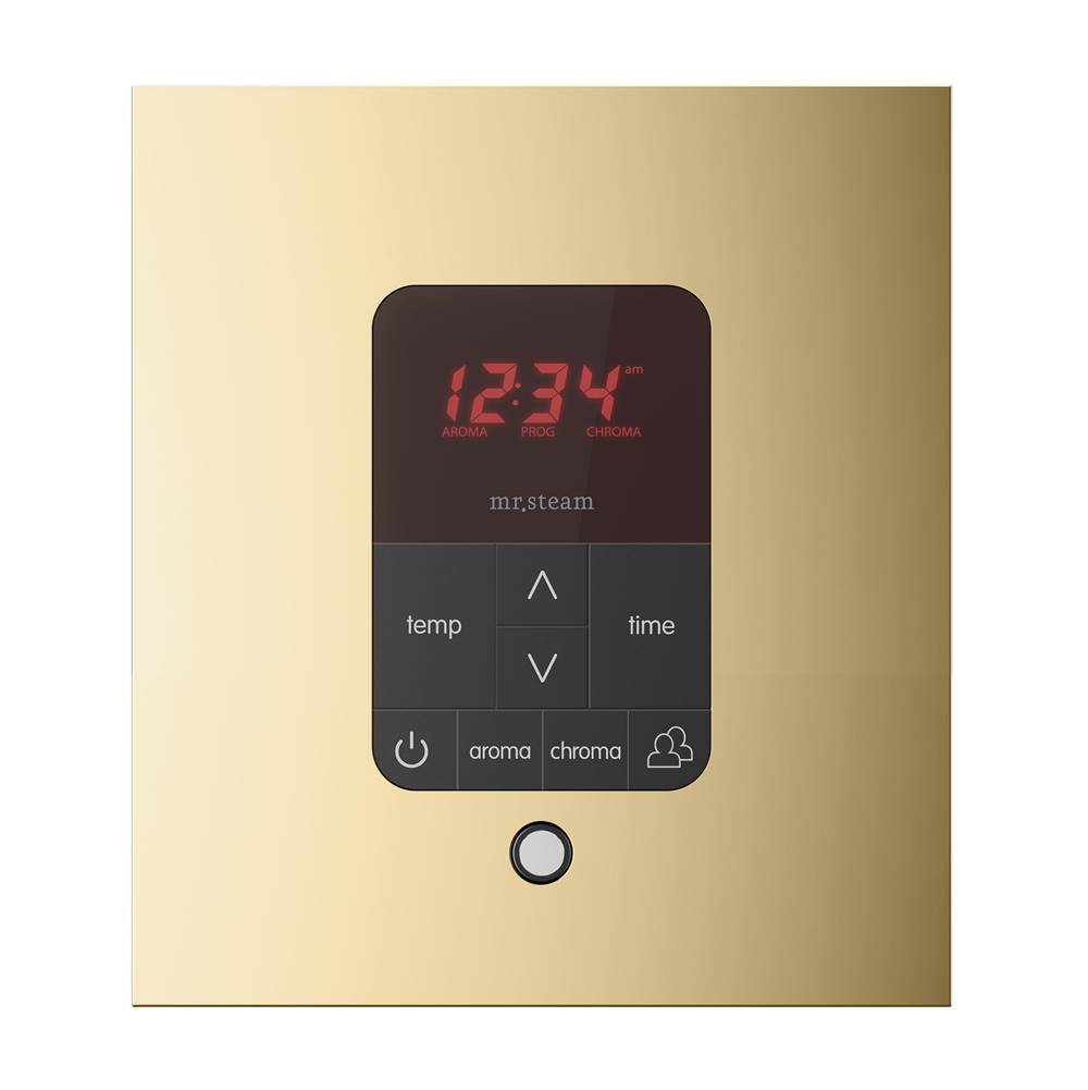 iTempoPlus Steam Shower Control and Aroma Designer SteamHead in Square Brushed Bronze