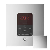 Mr. Steam - iTempoPlus Steam Shower Control and Aroma Designer SteamHead in Square Polished Chrome - Polished Chrome