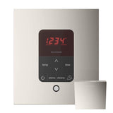 Mr. Steam - iTempoPlus Steam Shower Control and Aroma Designer SteamHead in Square Polished Nickel - Polished Nickel