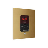 iTempoPlus Steam Shower Control and Aroma Designer SteamHead in Square Brushed Bronze